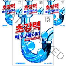 생활공식 초강력 배수구 클리너, 40g, 4개