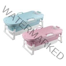 이동 접이식 반식욕조 스파욕조 초특대 블루 핑크colors, 접이식스파욕조 초특대 핑크