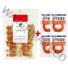 네츄럴코어 토끼귀 치킨랩 140g + 멍도락 닭가슴살츄 4P 강아지껌 애견간식, 1세트