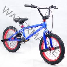 비엠엑스 BMX 자전거 16인치 묘기자전거 입문 고급 로드 바이크, 파란색과 빨간색
