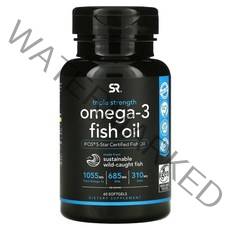 SR 스포츠리서치 오메가3 rTG 알티지 1250mg 30젤 90젤 EPA DHA 트리플스트렝스 알래스카오메가3, (즉시발송) 60젤