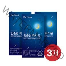 [닥터린] 식약처 인증 수면건강 딥슬립 락티움 30정 x 3박스, 상세 설명 참조, 상세 설명 참조