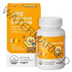 지큐랩 우리아이 유산균 멀티비타 츄어블 60g, 1개, 60정