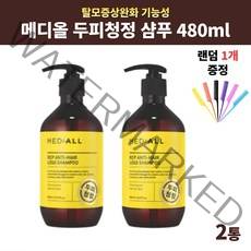 메디올 두피청정 샴푸 탈모샴푸 기능성 480ml 2통 960ml