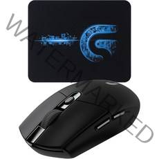 로지텍 LIGHTSPEED 무선 게이밍 마우스 G304 + 마우스 패드, Black