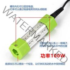 낚시 수중 집어등 케미 수중등 미니 집어등 랜턴 낚시 용품 100W 150W 200W 화이트 옐로우등, 12V150W 파란색 10m