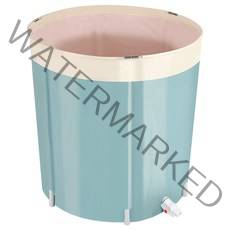 카키블린 접이식 반신욕조 + 덮개 + 의자, 혼합색상, 1세트