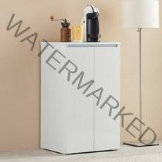 헤븐 800 양문 수납장 선반 홈카페장 거실 다용도실 보조 수납, 화이트