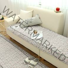 집에 바이올렛 시어서커 3인용 4인용 돌쇼파 쇼파패드_2color, 레드