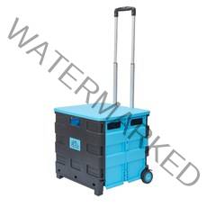 [쿠팡수입] 아웃도어포레스트 다용도 접이식 카트 덮개포함 특대형, 블랙 + 블루, 1개