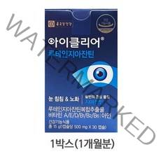종근당건강 아이클리어 루테인 지아잔틴, 30캡슐, 2박스