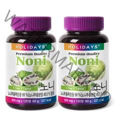 홀리데이즈 프리미엄 노니 타블렛, 120정, 2개