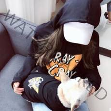 노랜드 CRAY 후드 강아지 + 견주 커플옷, 블랙