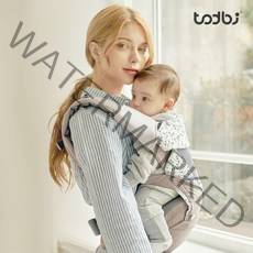 [토드비] 에어피셀 힙시트 올인원아기띠, 색상:루이브라운