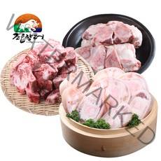 정읍산외한우마을 한우사골 우족 잡뼈 도가니 스지 국거리 4kg외(옵션선택), 1세트, 우족2kg+잡뼈2kg+도가니200g