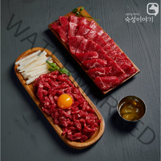 숙성이야기 소고기 육회 육사시미 (소스포함 / 고추장소스맛) 250g 국내산 냉장 뭉티기 우둔살 당일작업, 육회(고추장맛소스)