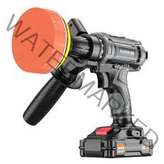 무선 자동차 광택기 고출력 소형 충전식 차량용 폴리셔 왁싱기 왁싱머신 듀얼 세트, 저용량, 배터리2개(가방추가)