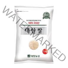 대한농산 대한쌀 백미, 5kg, 1개