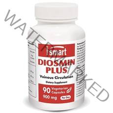 Supersmart - 디오스민 플러스 하루 900mg - 플라보노이드 복합체 - 총 플라보노이드 90% 및 디오스민 80% - 순환 및 정맥 지원 보충제 | GMO 프리 및 글루