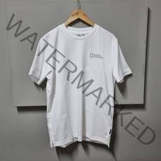 내셔널지오그래픽 토르콰투스 스몰 로고 반팔 티셔츠 WHITE N222UTS220