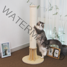 캣츄얼 고양이 수직 스크래쳐 면줄 대형 자작나무