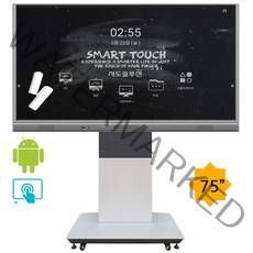 스마트터치 75인치 전자칠판 (STS-75LED) 학교 학원 기업 회의용, 자가설치(수도권화물배송), S-M60, 연필앤노트