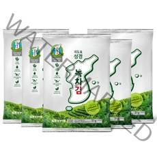 성경식품 지도표 성경 녹차김, 37g, 5개