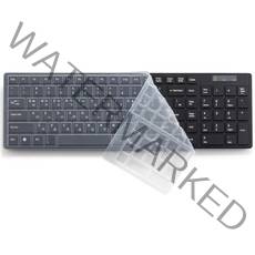 AVEO USB 슬림 키보드 2 + 키스킨, 블랙(키보드), JK-520V, 일반형