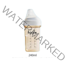 헤겐 PPSU 젖병 240 ml 트윈팩, 2단계(3개월 부터), 4개, 젖병(화이트)젖꼭지(투명)
