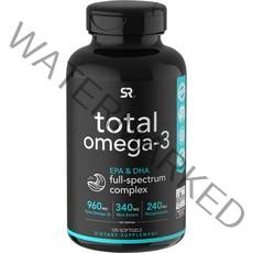 스포츠리서치 토탈 오메가-3 960mg EPA & DHA 소프트젤, 120개입, 1개