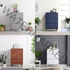 동서가구 LV 샤인 서랍장 11종, 1.샤인 600 3단 서랍장 919191-1 화이트