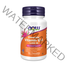 나우푸드 츄어블 비타민 D-3 1000 IU, 180개입, 1개