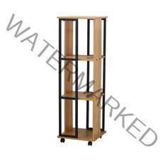 도서관 북카페 거실용 회전 이동 책장 책장수납장 바퀴책장, 메이플비치