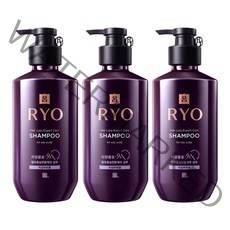 려 자양윤모 9EX 탈모증상전문케어 지성두피용 샴푸, 400ml, 3개