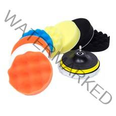 ZIO-BIZ 전동드릴용 광택패드 100mm 10종 + 드릴연결 어댑터 세트