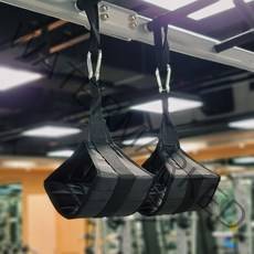 근성장월드 행잉레그레이즈 AB 스트랩 슬링 코어 복근 운동기구 홈트 Muscle Up World hanging leg raise AB strap, 2개 1세트 (+후크 및 스트랩 포함)