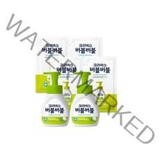 버블버블 핸드워시 힐링그린 250ml2개+리필200ml4개, 버블버블 핸드워시 힐링그린 250