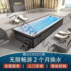 자쿠지 월풀 매립 욕조 야외 대형 성인 인피니티 수영장 실내 및 실외 지능형 항온 난방 서핑 끝없는 수영장 22, 보증금