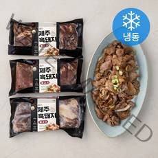 백록담포크 제주흑돼지 불고기(냉동), 300g, 3팩