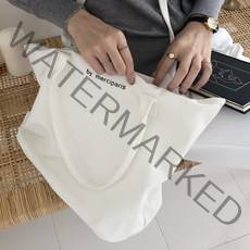 레더베이스 심플백 숄더에코백