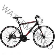 케이투바이크 K2BIKE 하이브리 자전거 크라이저H21D 700C 21단 완조립, 크라이저H21D 500 네이비+옐로우 조립+사은품D