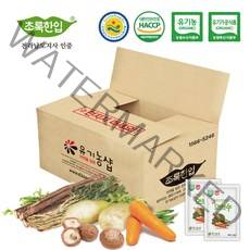 [초록한입] 국내산 유기농 야채수 110ml 90포/실속포장+10포, 상세페이지 참조, 상세페이지 참조