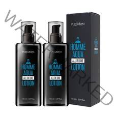 퓨어덤 남성용 옴므 아쿠아 올인원 로션, 150ml, 2개