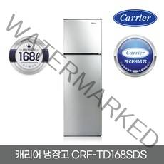 캐리어 클라윈드 일반형냉장고 방문설치, 실버, CRF-TD168SDS