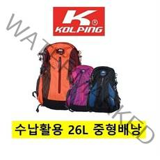 콜핑 남녀공용 사계절 등산배낭 웨일 26L KMB32473U, 퍼플