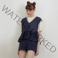 디어피어 NET FRILL SET NAVY