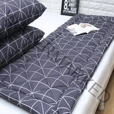 돌 쇼파패드 방석 90x200 사이즈, 체스, 다크차콜