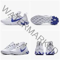 (해외배송) 나이키 100스퀘어 나이키 리액트 엘리먼트55 SE 게임로얄 흰파 BQ6167-100 Nike React Element 55 SE 100스퀘어