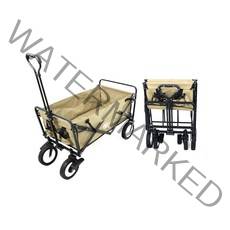 던 접이식 캠핑 웨건 카트, 베이지