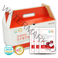 무안 황토 HACCP 저온착즙 적양파 빨간양파즙 건강미인순수, 100ml, 빨간양파진액 90팩